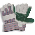 Cordova REGULAR SHOULDER LEATHER, JOINT PALM, RUBBERIZED SAFETY CUFF GLOVES, 12PK 7261JP